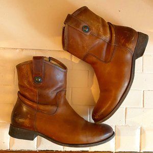 Frye Melissa Light Brown Short Boot